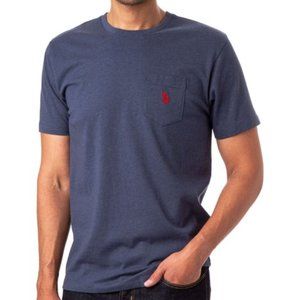 U.S. Polo Assn. Men's Pocket T-Shirt (Rinse Blue Heather)